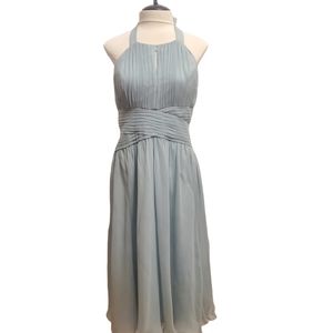 Silk Halter seafoamblue dress Anne Klein 10